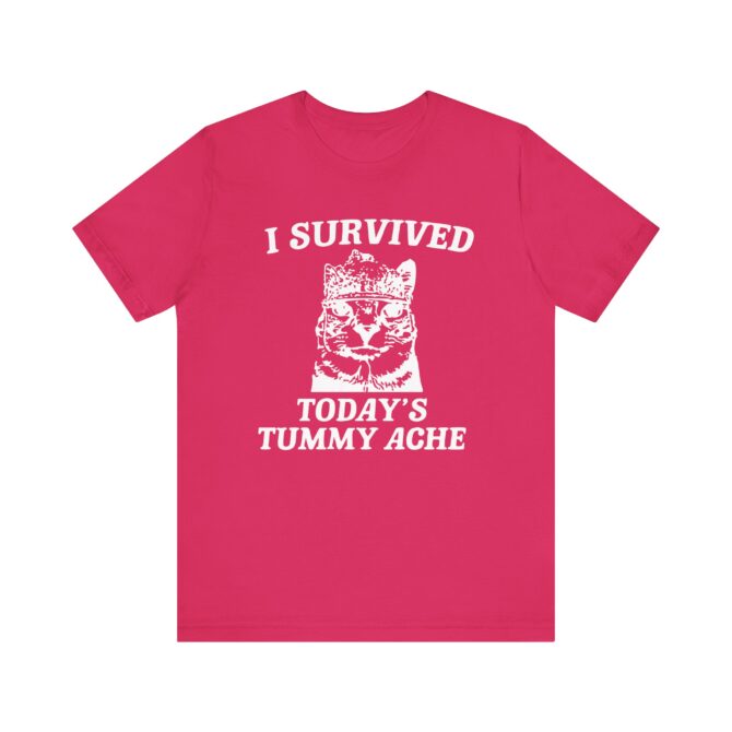 I survived today's tummy ache Unisex T-Shirt - Image 10