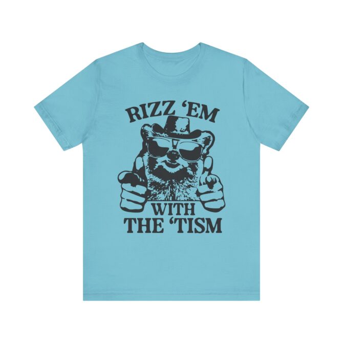 Rizz 'Em With the 'Tism (Raccoon) Unisex T-Shirt - Image 10