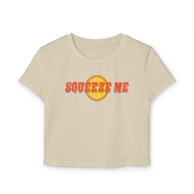 Squezee Me (Lemon) Women's Baby Tee - Image 3