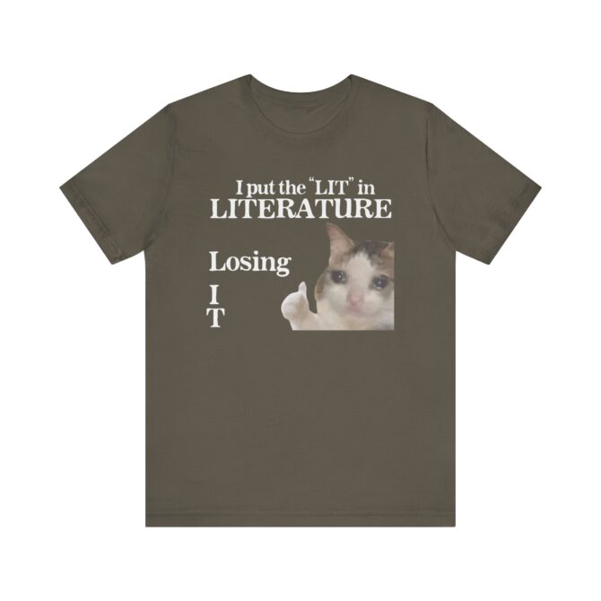 I Put the LIT in LITerature Unisex T-Shirt - Image 10