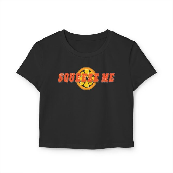 Squezee Me (Lemon) Women's Baby Tee - Image 2