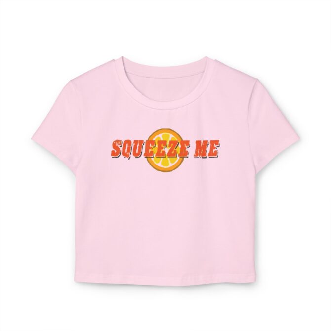 Squezee Me (Lemon) Women's Baby Tee - Image 4