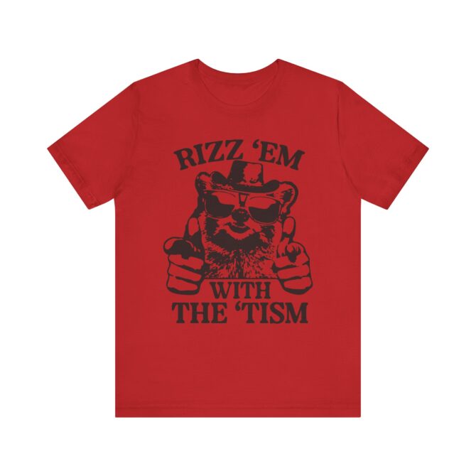 Rizz 'Em With the 'Tism (Raccoon) Unisex T-Shirt - Image 7