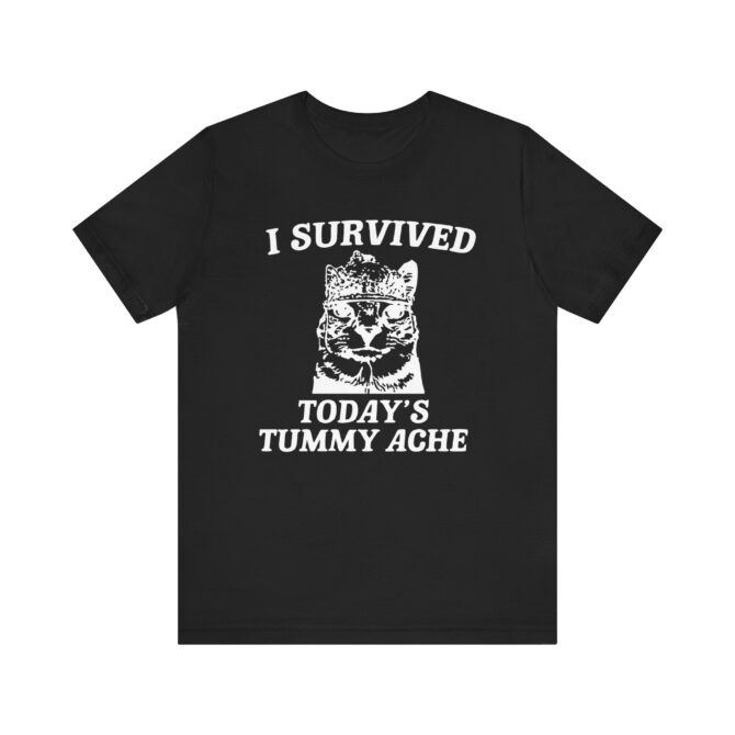 I survived today's tummy ache Unisex T-Shirt - Image 3