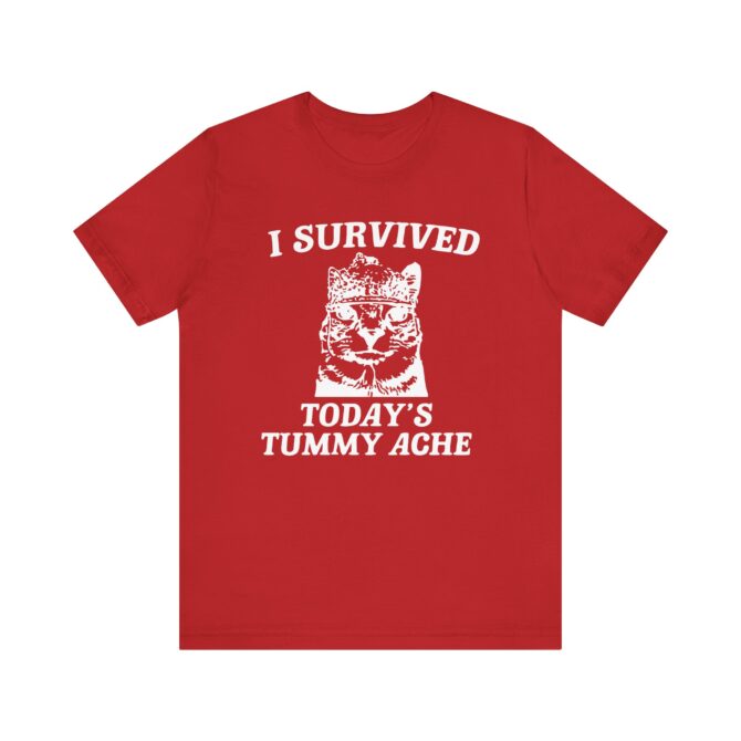 I survived today's tummy ache Unisex T-Shirt - Image 12