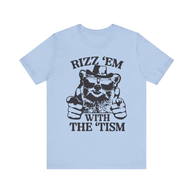 Rizz 'Em With the 'Tism (Raccoon) Unisex T-Shirt - Image 5