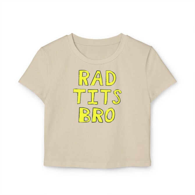 RAD Tits Bro Women's Baby Tee - Image 3