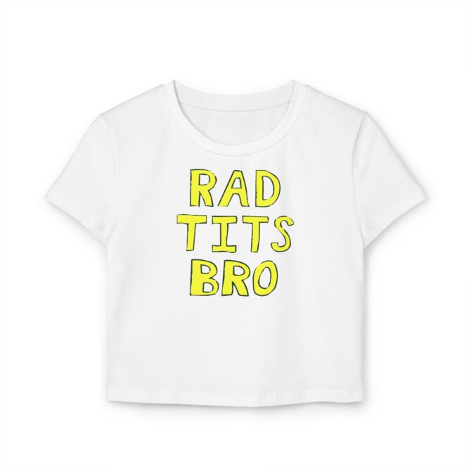 RAD Tits Bro Women's Baby Tee - Image 2