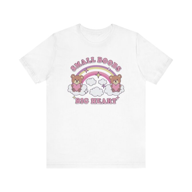 Small Boobs Big Heart Unisex T-Shirt - Image 2