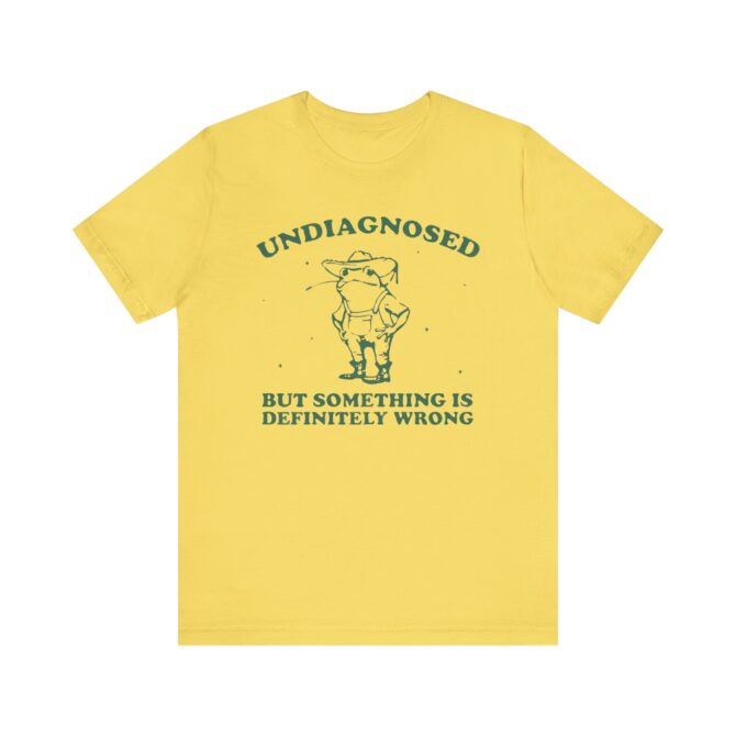 Undiagnosed But Something is Definitely Wrong (Cowboy Frog) Unisex T-Shirt - Image 5