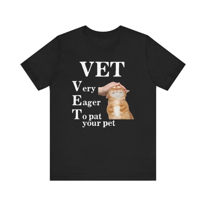 VET (Very Eager to Pat) Unisex T-Shirt - Image 2