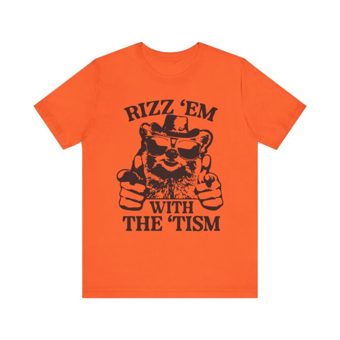 Rizz 'Em With the 'Tism (Raccoon) Unisex T-Shirt - Image 6