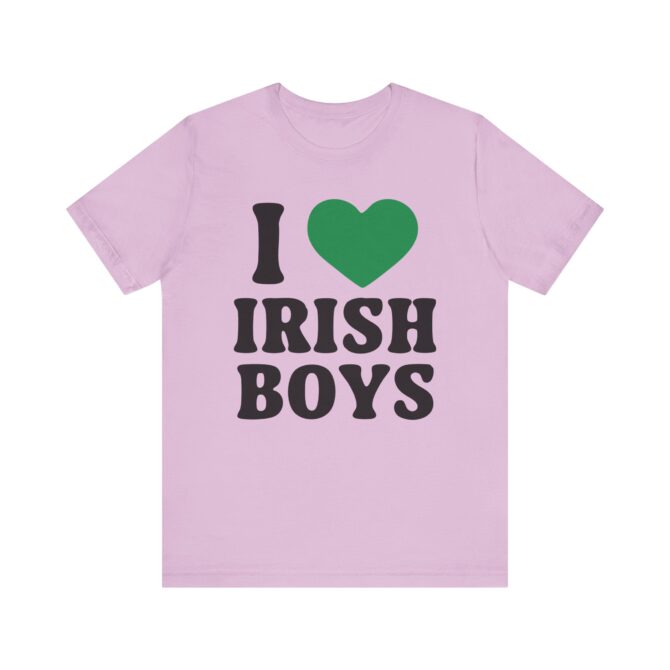 I Love Irish Boys St Patricks Y2K Unisex T-Shirt - Image 5