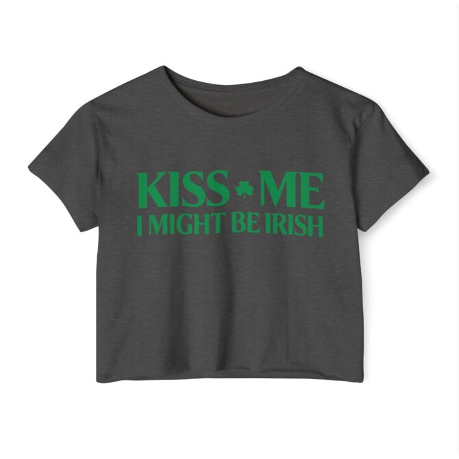 Kiss Me St Patricks Y2K Baby Tee - Image 7