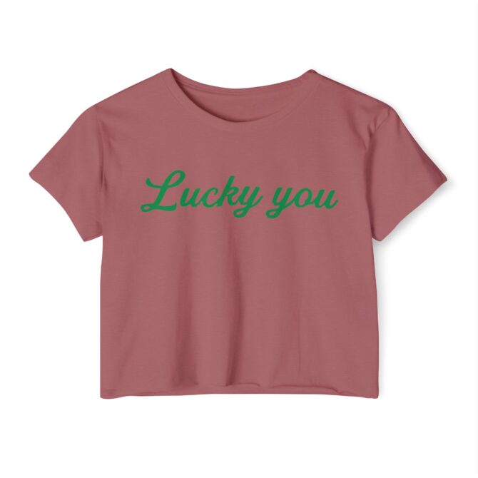 Lucky You St Patricks Y2K Baby Tee - Image 5