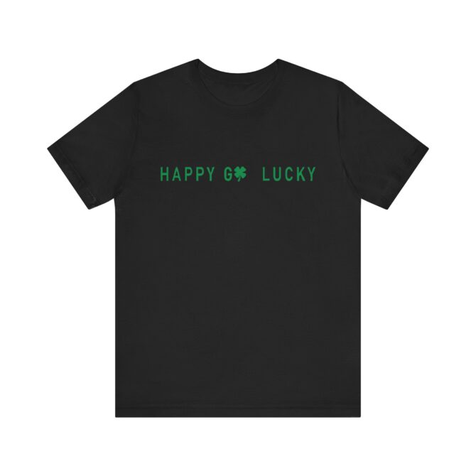 Happy Go Lucky St Patricks Y2K Unisex T-Shirt - Image 2