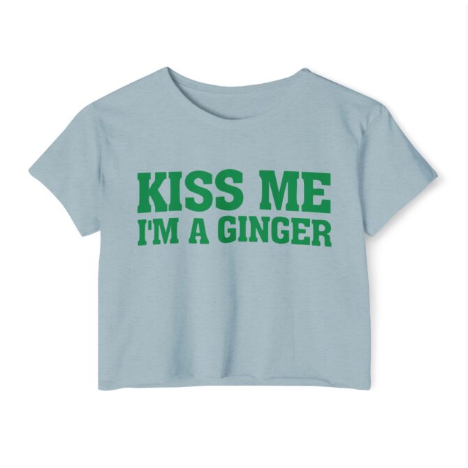 Kiss Me Im Ginger St Patricks Y2K Baby Tee - Image 6