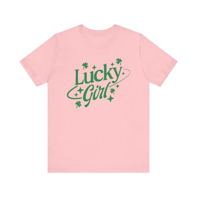 Lucky Girl Star&Clover St Patricks Y2K Unisex T-Shirt - Image 6