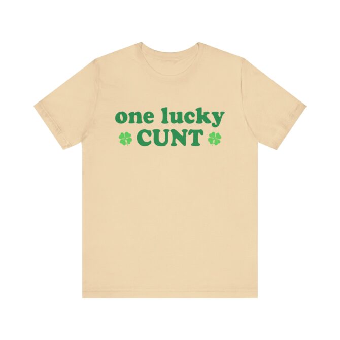 One Lucky Cxxt St Patricks Y2K Unisex T-Shirt - Image 4