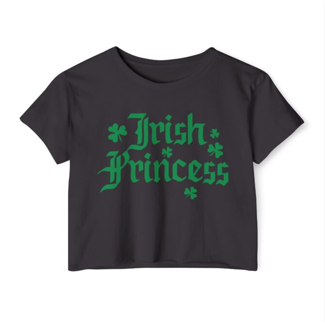 Irish Princess St Patricks Y2K Baby Tee - Image 4