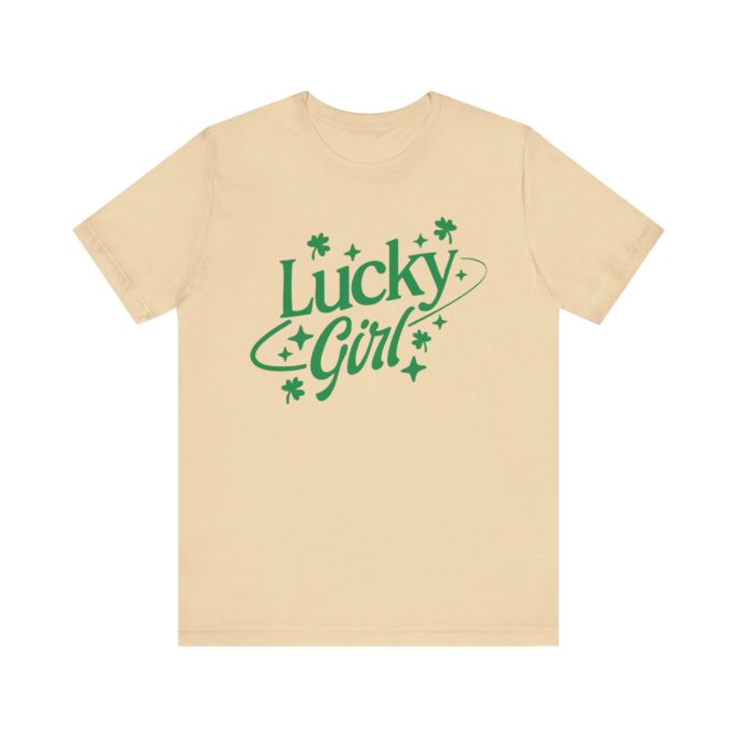 Lucky Girl Star&Clover St Patricks Y2K Unisex T-Shirt - Image 4