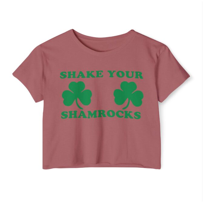 Shake Your Shamrocks St Patricks Y2K Baby Tee - Image 5