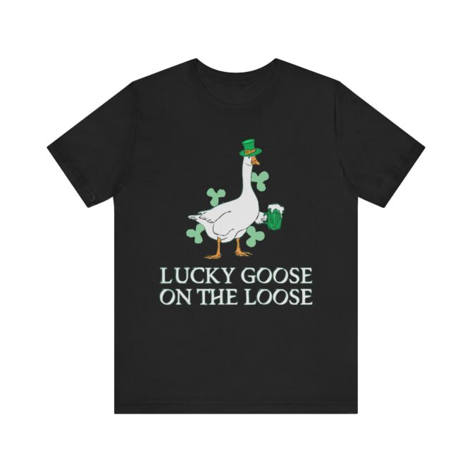 Lucky Goose On The Loose St Patricks Y2K Unisex T-Shirt