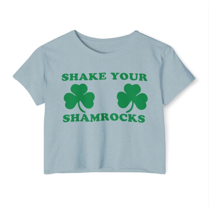 Shake Your Shamrocks St Patricks Y2K Baby Tee - Image 6