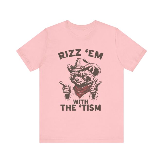 Rizz 'Em With the 'Tism (Racoon) Unisex T-Shirt - Image 9