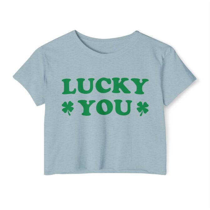 Lucky Green St Patricks Y2K Baby Tee - Image 3