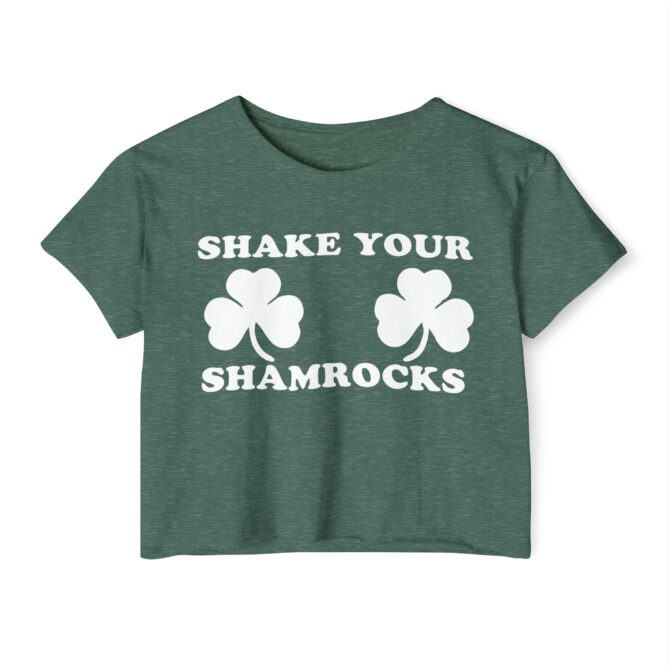 Shake Your Shamrocks St Patricks Y2K Baby Tee