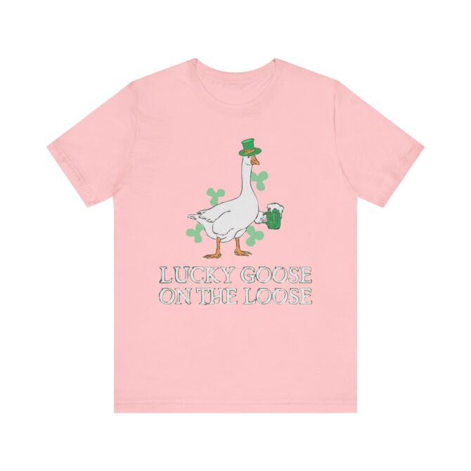 Lucky Goose On The Loose St Patricks Y2K Unisex T-Shirt - Image 6