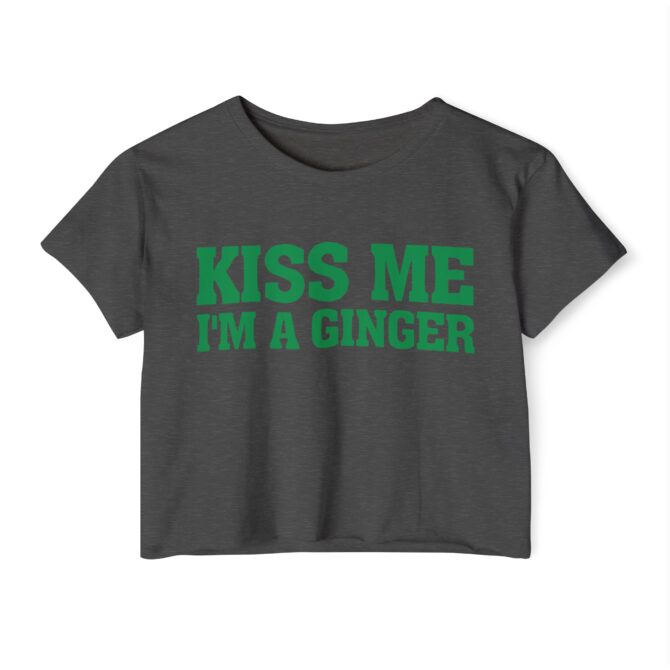 Kiss Me Im Ginger St Patricks Y2K Baby Tee - Image 7