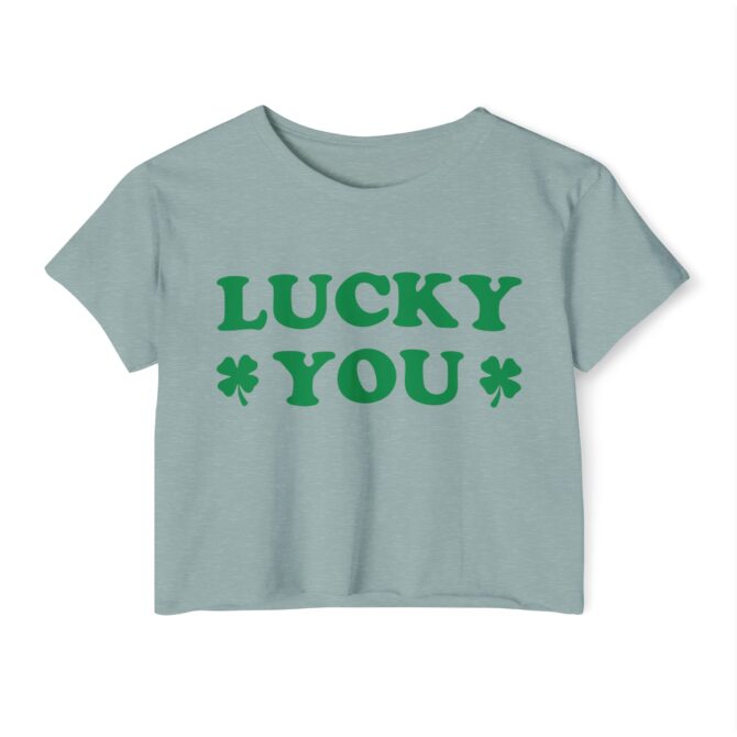 Lucky Green St Patricks Y2K Baby Tee - Image 4