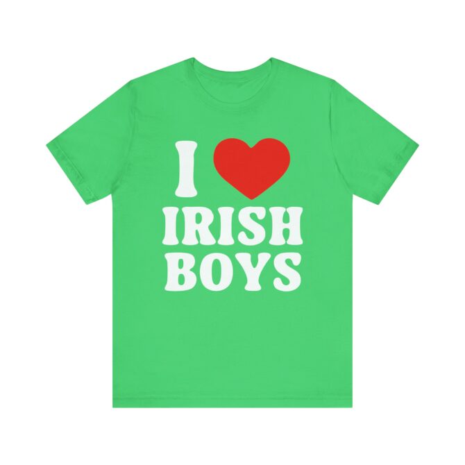 I Love Irish Boys St Patricks Y2K Unisex T-Shirt - Image 3