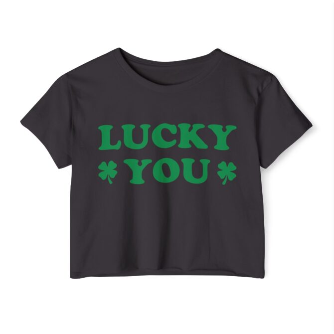 Lucky Green St Patricks Y2K Baby Tee - Image 5