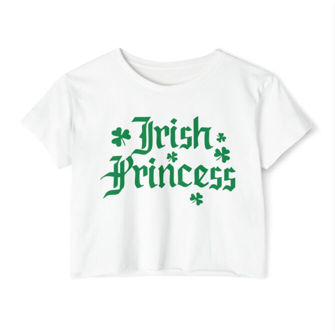 Irish Princess St Patricks Y2K Baby Tee - Image 2