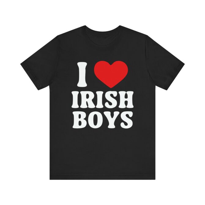 I Love Irish Boys St Patricks Y2K Unisex T-Shirt - Image 2