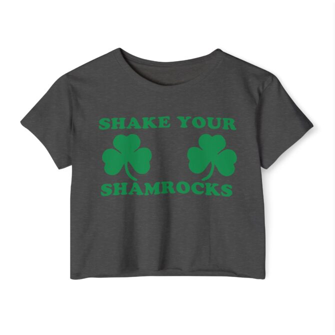 Shake Your Shamrocks St Patricks Y2K Baby Tee - Image 7