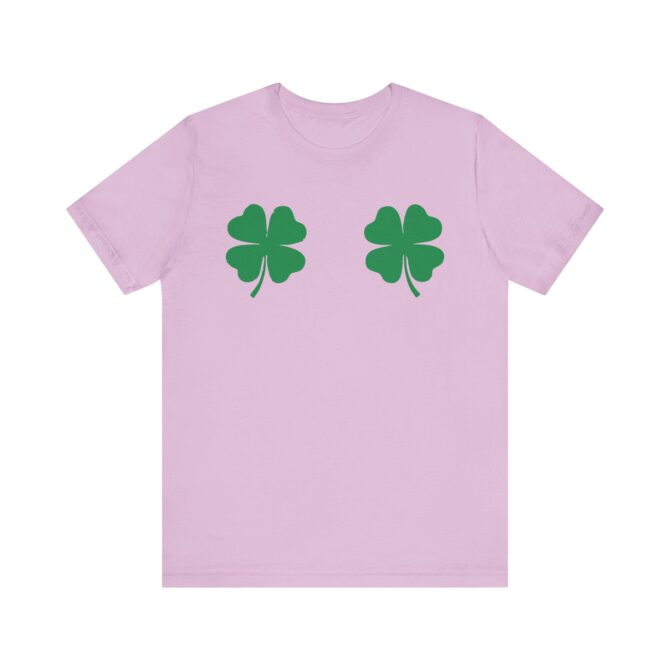 Four Leaf Clover St Patricks Y2K Unisex T-Shirt - Image 5