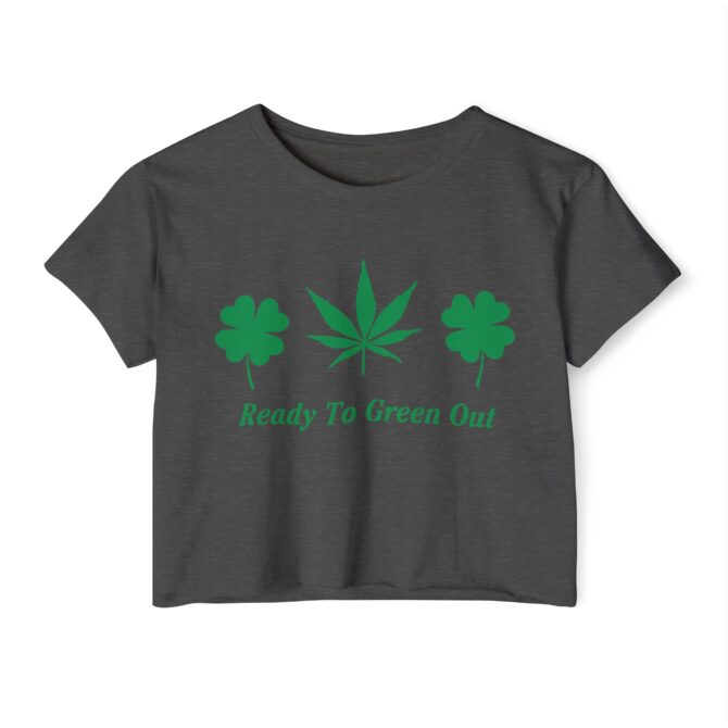 Ready To Green Out St Patricks Y2K Baby Tee - Image 7