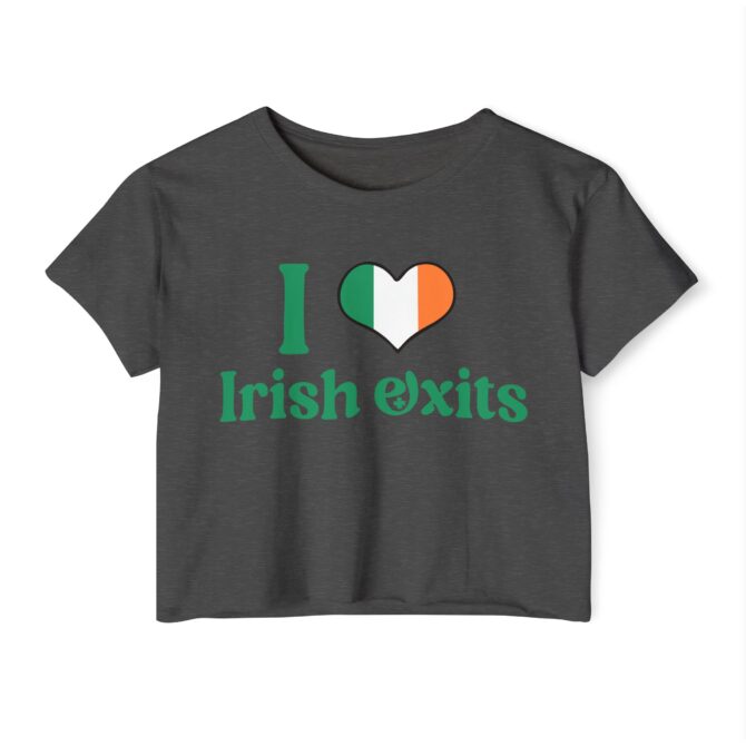 I Love Irish Exits St Patricks Y2K Baby Tee - Image 7